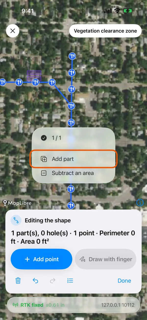 Add part and Subtract an area.