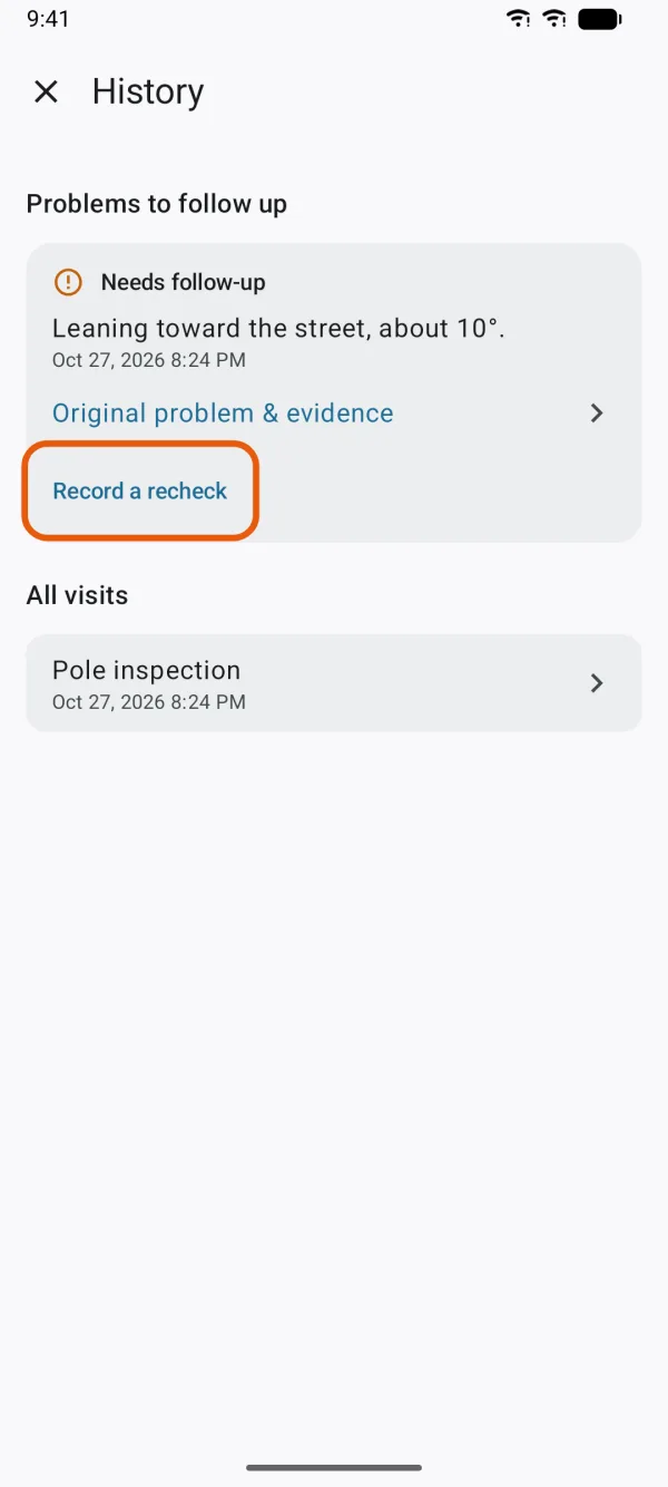 A problem waiting for follow-up.