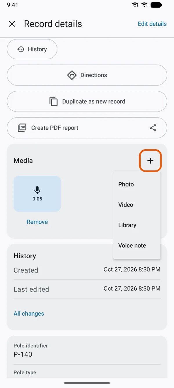 The Add menu under Media.