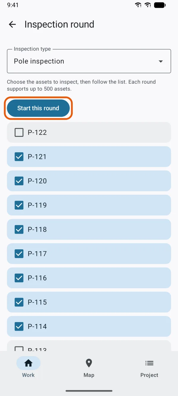 Assets ticked for the round.