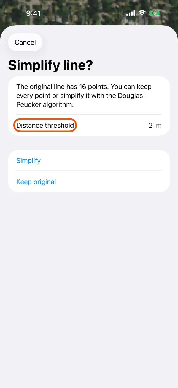 Simplify or keep the original line.