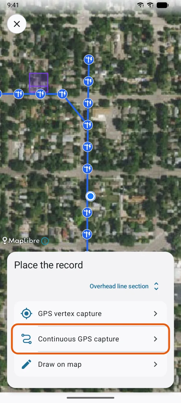 The ways to capture a line or area.