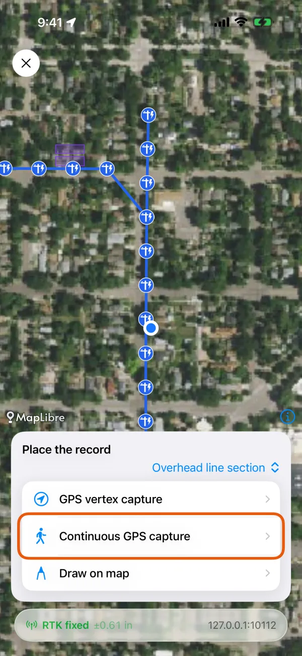 The ways to capture a line or area.