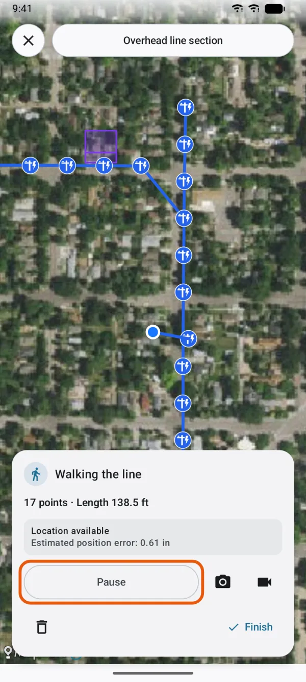 A walk in progress.