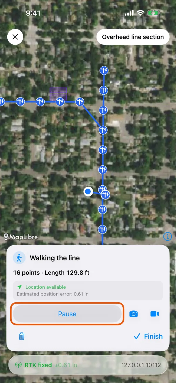 A walk in progress.